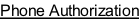 Phone Authorization